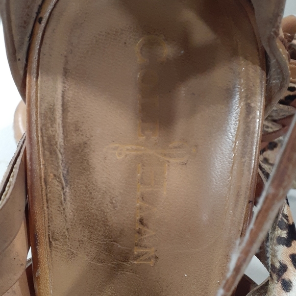 Cole haan snake skin/leather wedge size 9B - Picture 7 of 15